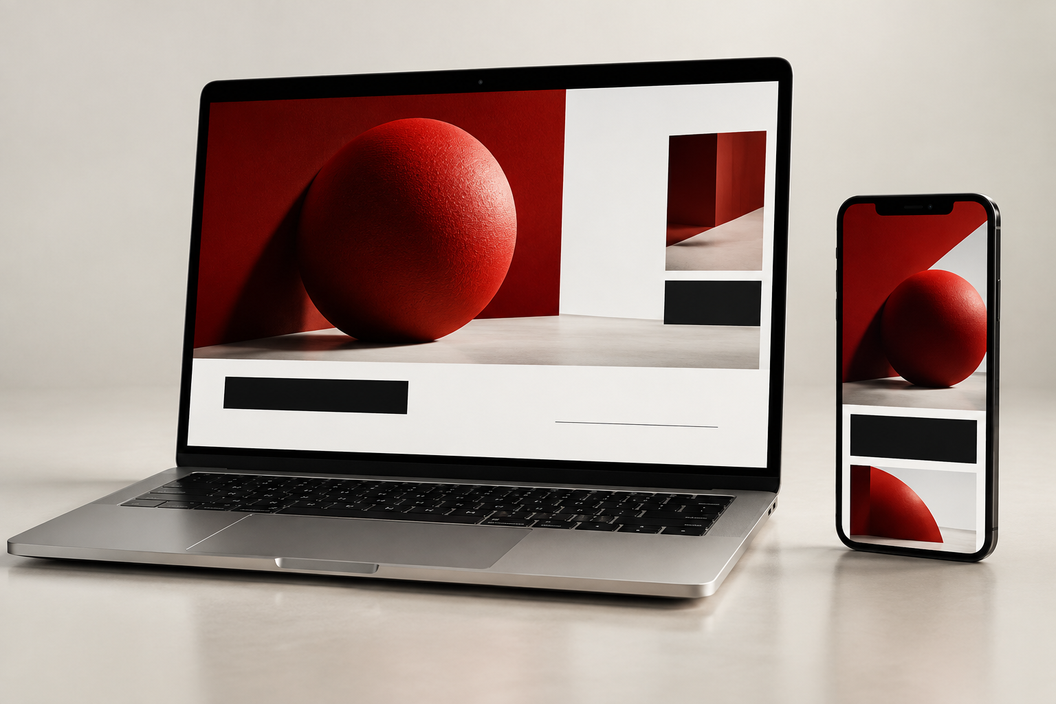 Illustration de site internet sur ordinateur et téléphone